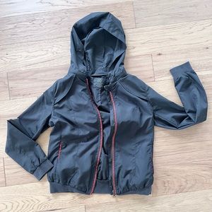 Zara windbreaker bomber spring jacket coat black size medium